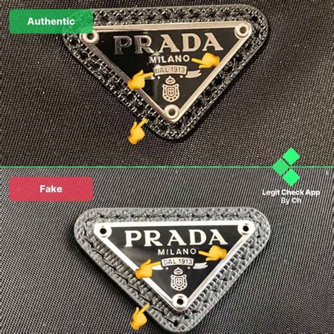 logo real prada bag vs fake|prada authentication card.